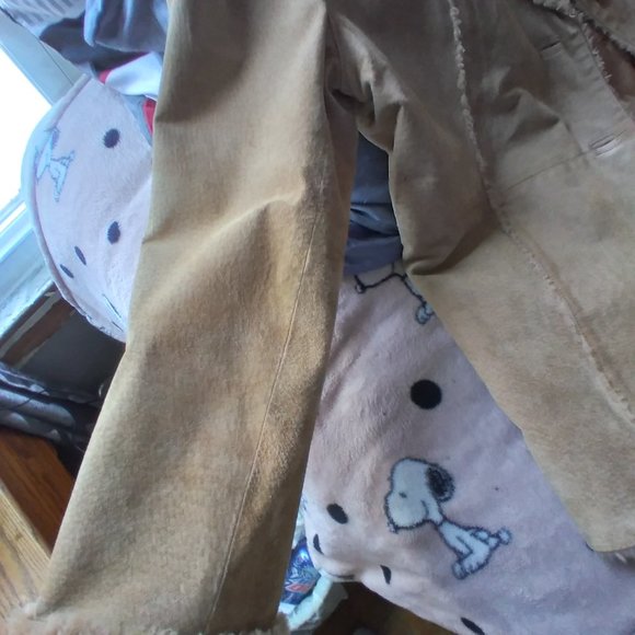 leather/suede women coat - Picture 11 of 16